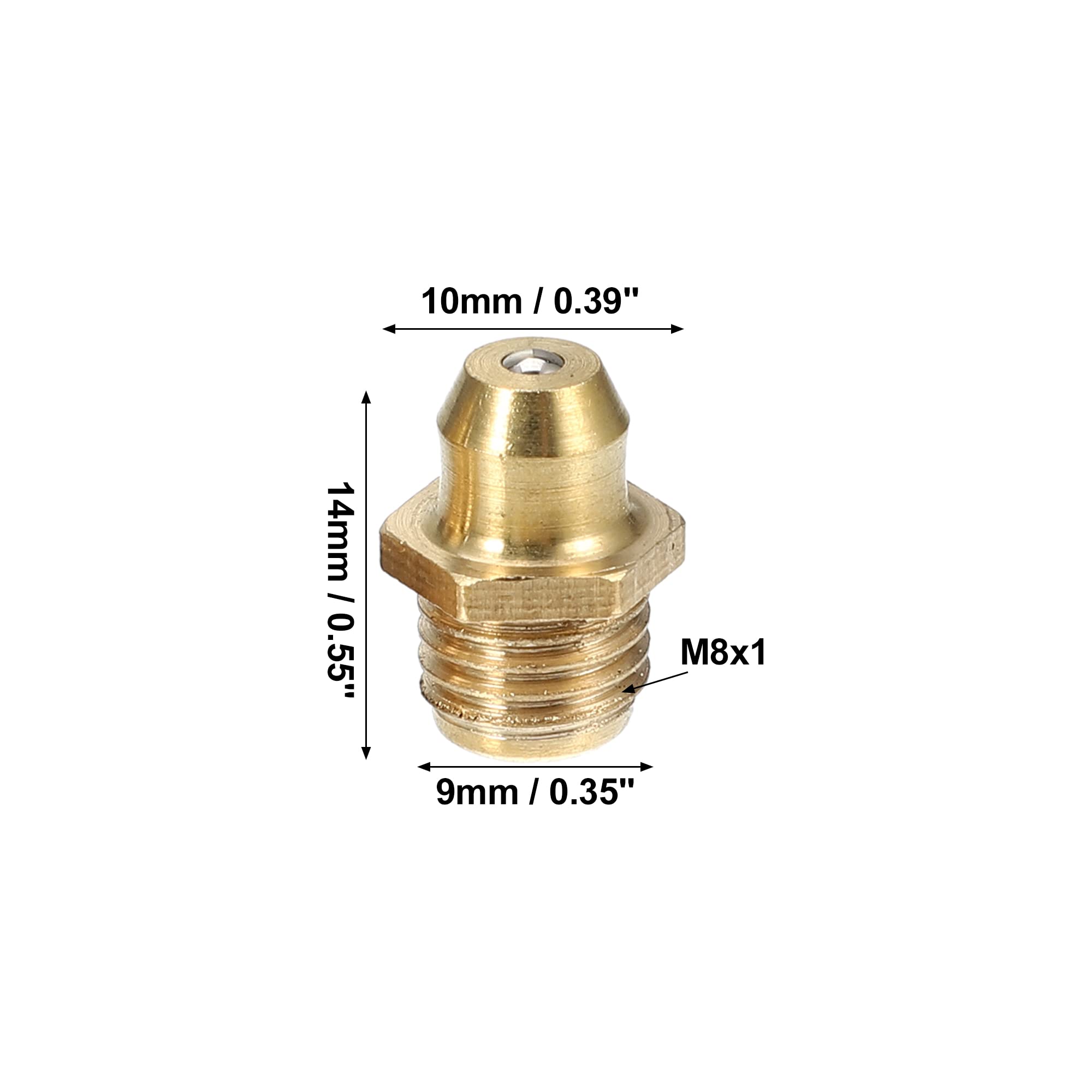 SPAREX® Schlagnippel M8 45° – Kegelschmiernippel Zum Einschlagen, Made In Germany