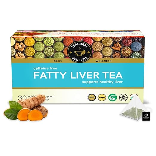 Fatty Liver Tea (1 Month Pack | 30 Tea Bags) - Helps With Fatty Liver Detox, 60 Grams