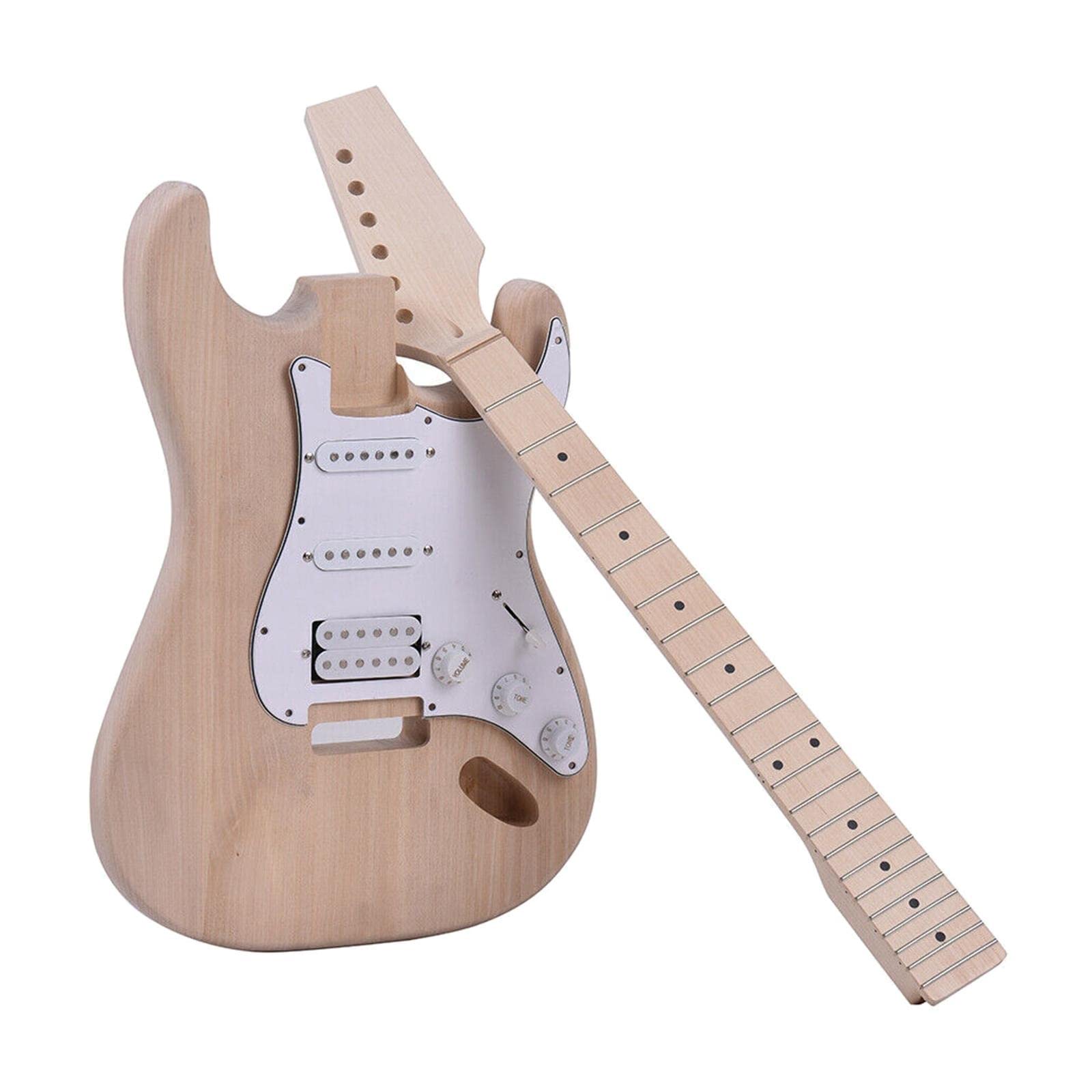 1 Zestaw Niedokończony Zestaw Gitary Elektrycznej DIY Instrumenty Muzyczne Gitara Zastępuje Korpus gitary