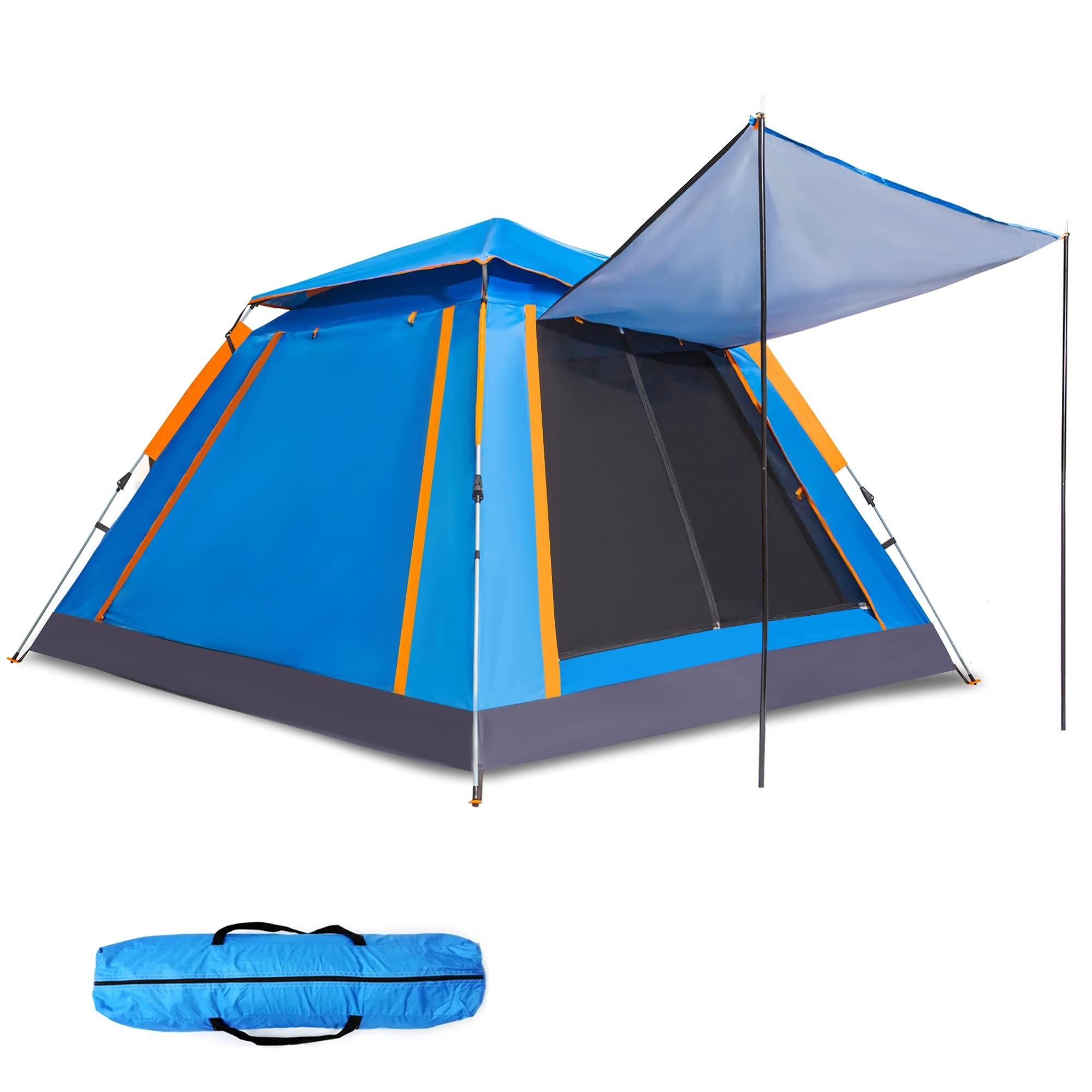 Amazon.com : cho Pop Up Tent, Blue, 4 Person, X-Large, Portable