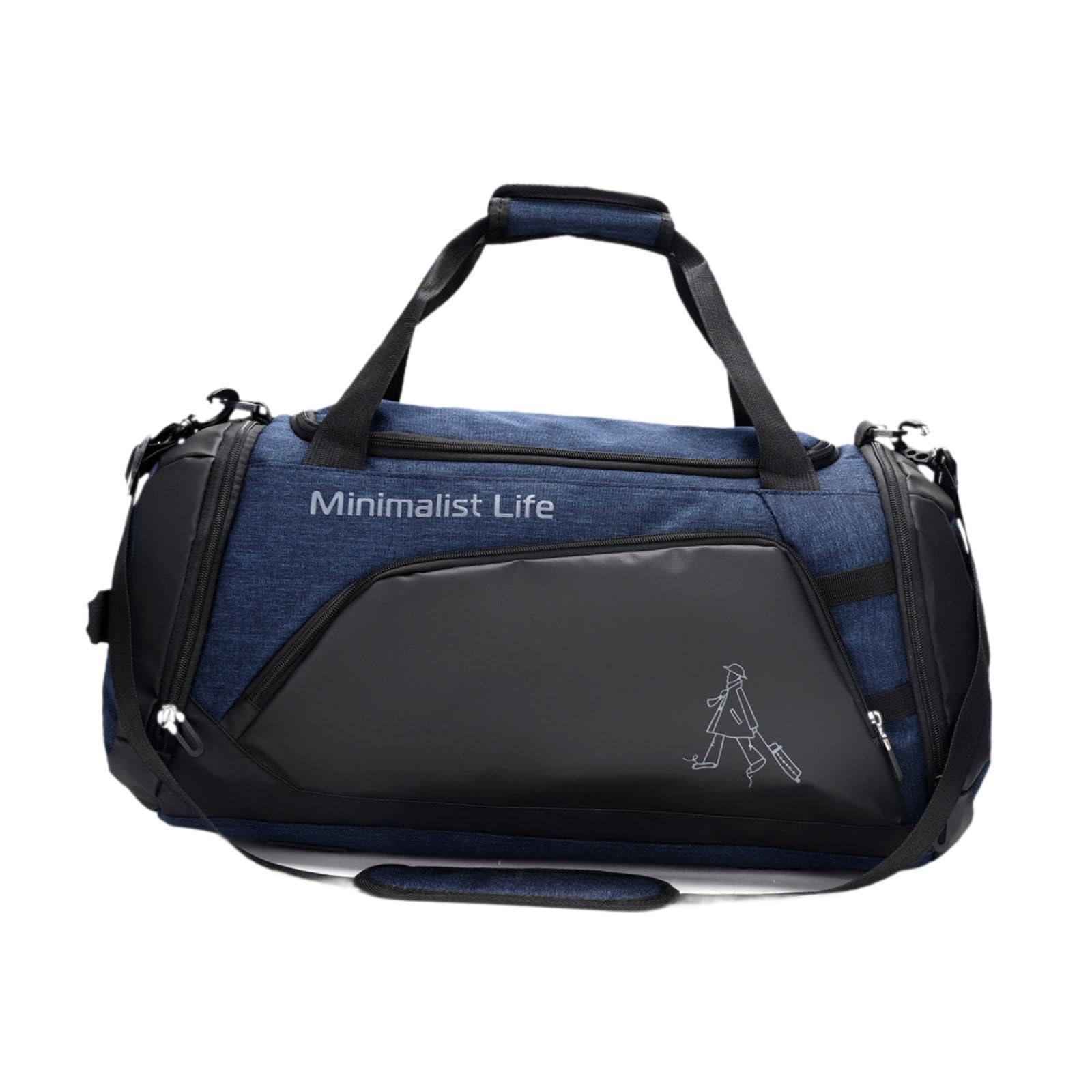 Gym Bag Lightweight for Men Women Sports Duffle Bag for Camping Fitness Dark Blue-image-17