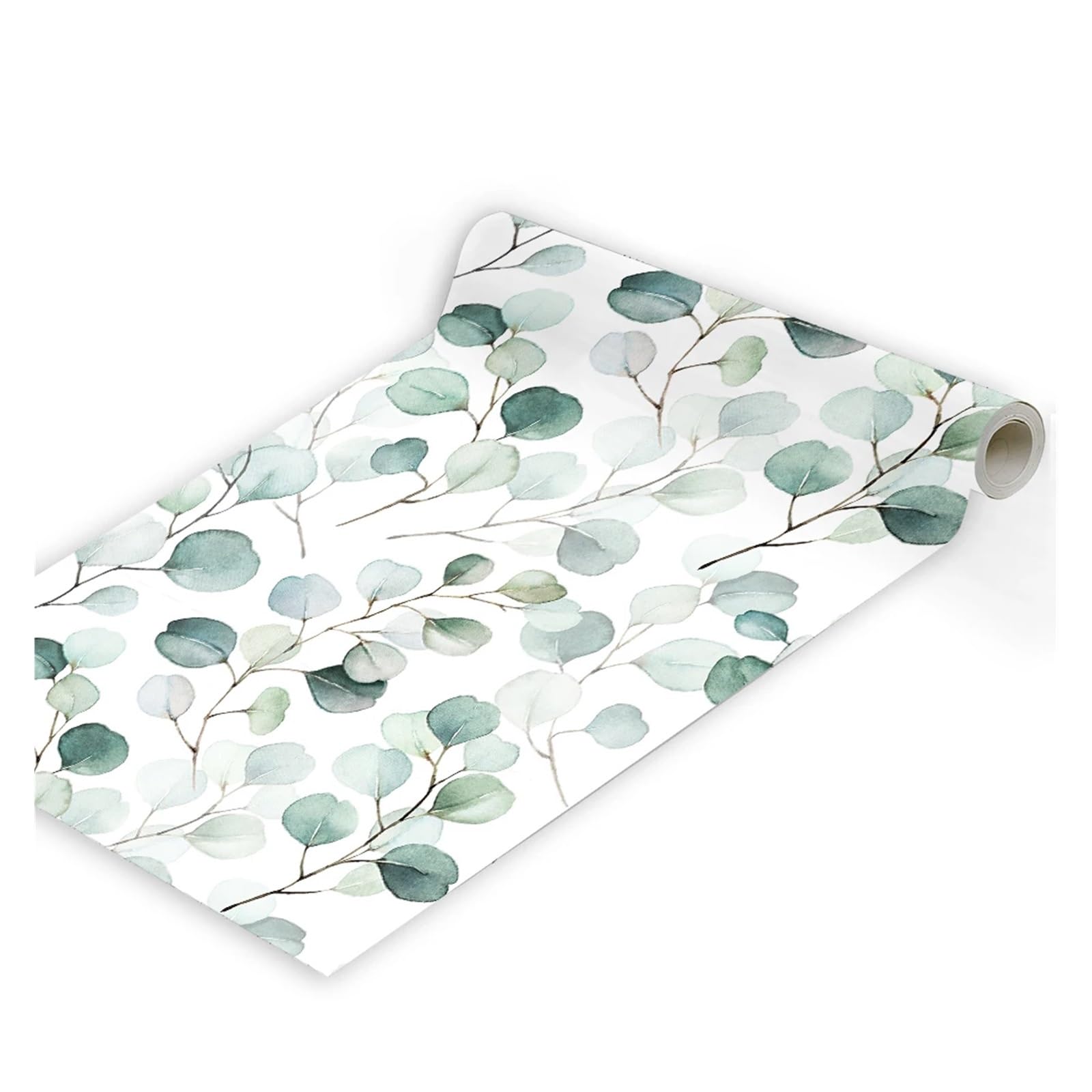 ITRHJTGP Wallpaper Leaf Peel and Stick Wallpaper Green Self Adhesive Contact Paper for Home Nursery Decor Wall Mural(3mx45cm(118x17.7in))