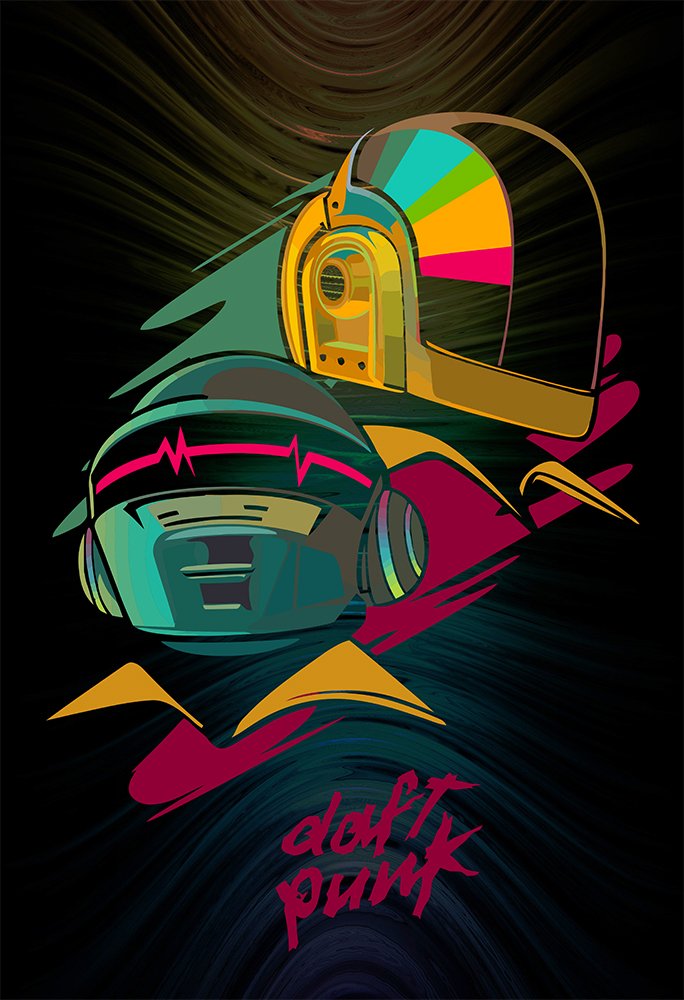 非売品 額入りDaft Punk ポスター Buy Daft Punk - Digital Love Poster (Self Adhesive Poster, 13 x 19