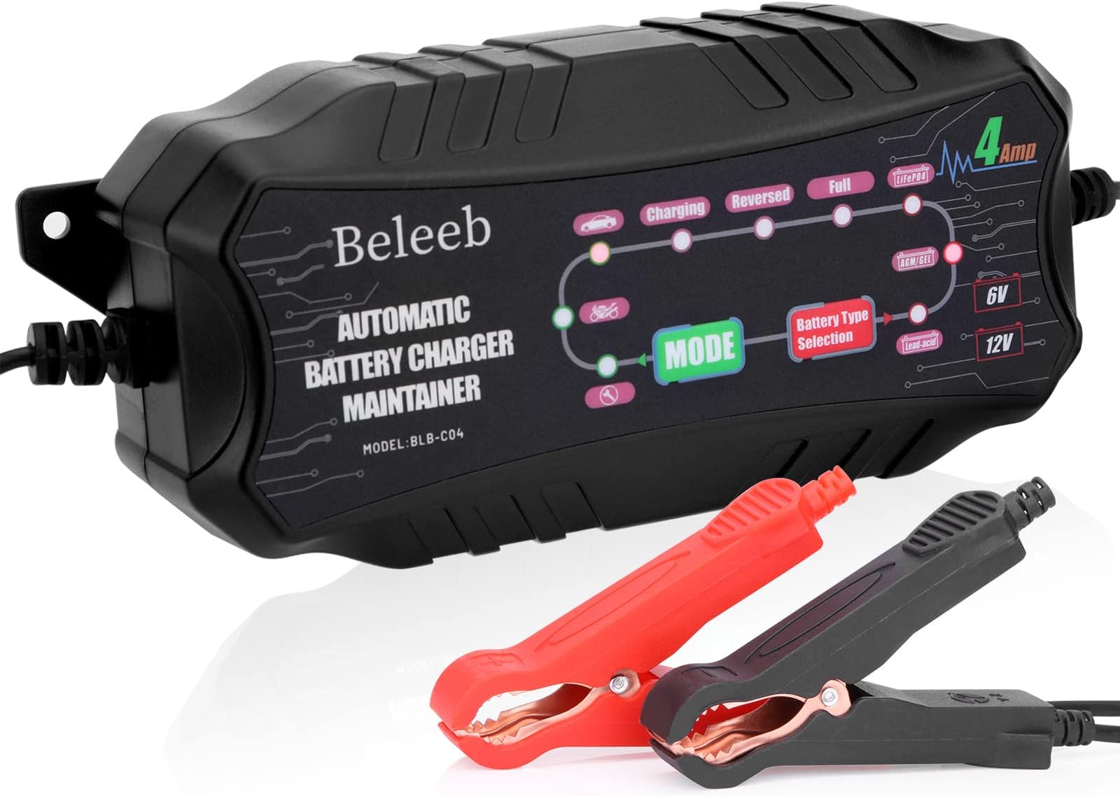 NOCO GENIUSPRO25, 25A Automatische Professionele Oplader, 6V, 12V en 24V Batterijlader, AGM, SLA, Gel en Lithium Auto-Acculader, Onderhoudslader, Druppellader en Desulfator - Auto, Boot, SUV, Camper