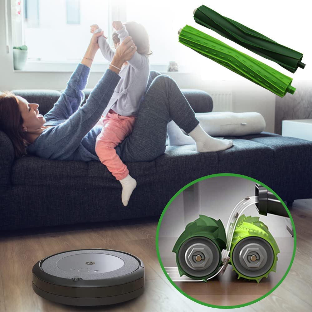 KIT RICAMBI 6 SPAZZOLE 3 BRACCI PER IROBOT ROOMBA I 7150 7156 7158 7550 7558