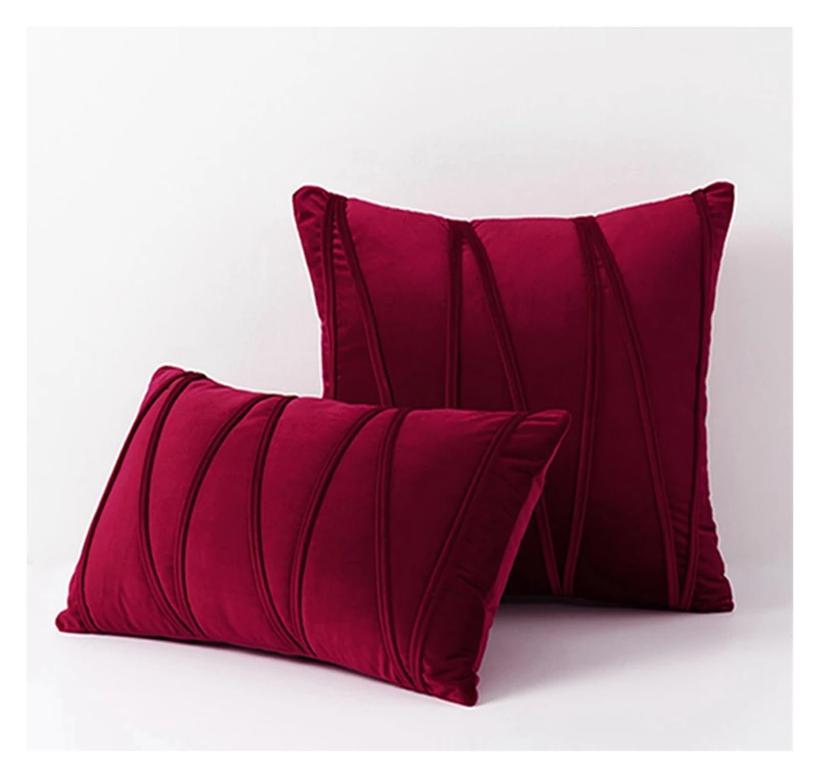 BTGYTTKL Throw Pillowcase 2PCS Decorative Plush Velvet Throw Pillow Covers
