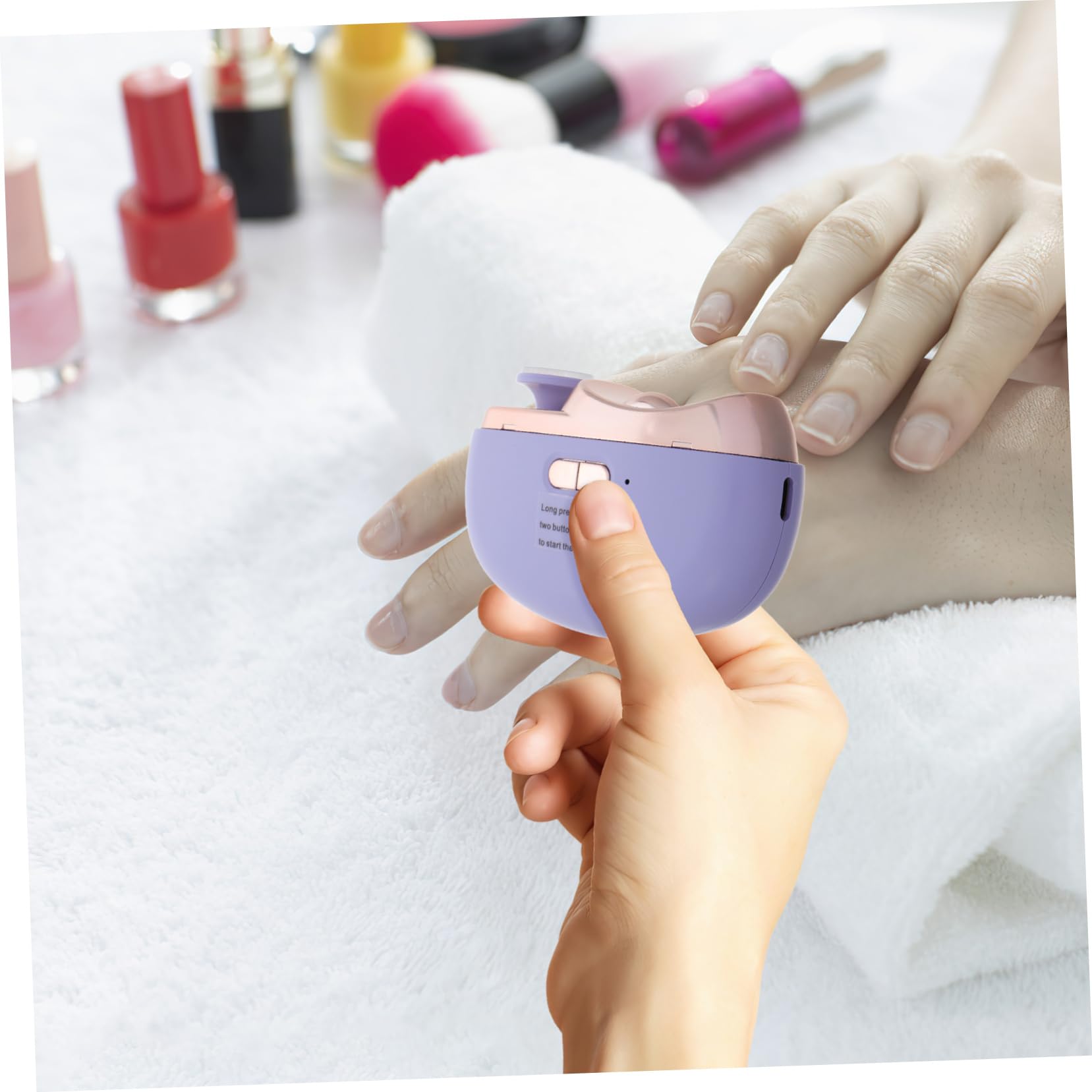 Cortador De Uñas Eléctrico Con Pulidora Para Manicura Profesional y Hogar