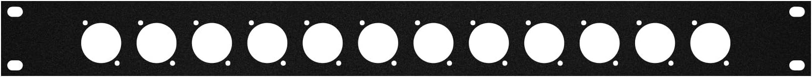 Elite CoreRP1U-12D Rack Panel with 12 D-Series Punch-Outs, 1U