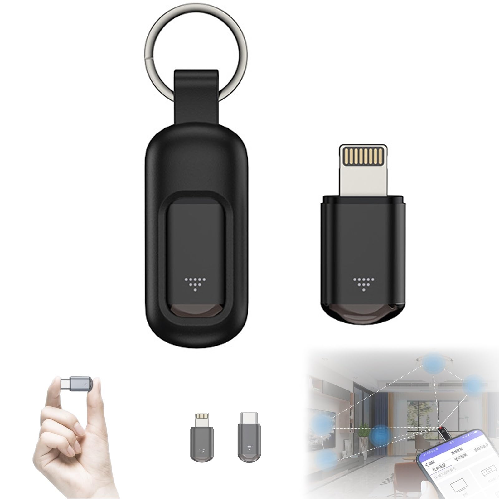 Cyberplex Hacking Device, Cyberplex Smart Device, Cyberplex Hacking Tool, Cyberplex Remote, Newly Upgraded Cyber Plex Hacking Device for iPhone and Android, Microlord Mini Hacking Device ( Color : Bla