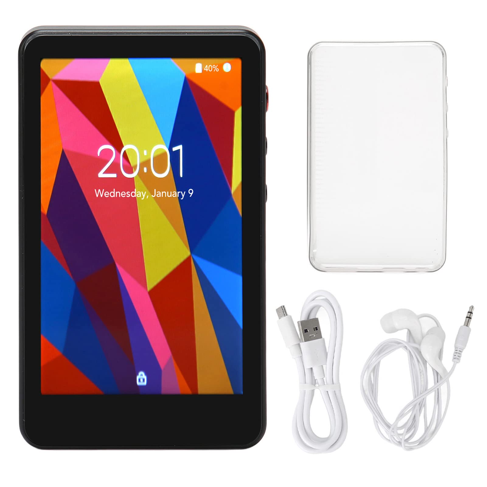 Reproductor MP4 con Bluetooth y WiFi Reproductor de Música Portátil con Pantalla Táctil de 3,97 Pulgadas para Viajes y Deportes (2+16G)