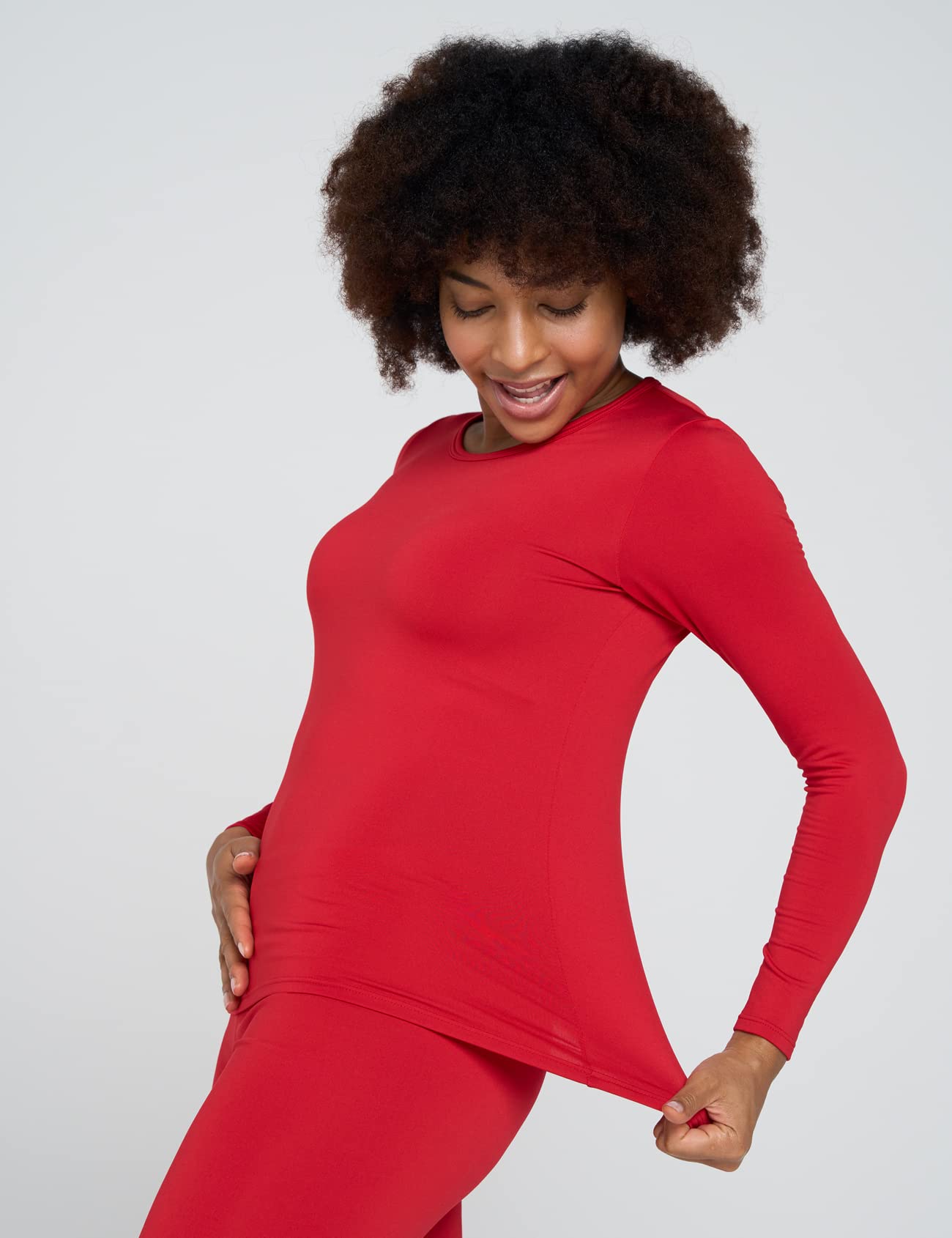 LAPASA Pacco da 2 o 1 Maglia Termica Donna Manica Lunga Fodera in Micro Pile - Pigiama Abbigliamento Intimo Canottiera Calda Elegante Elastica Traspirante Sportiva L15/L39/L42