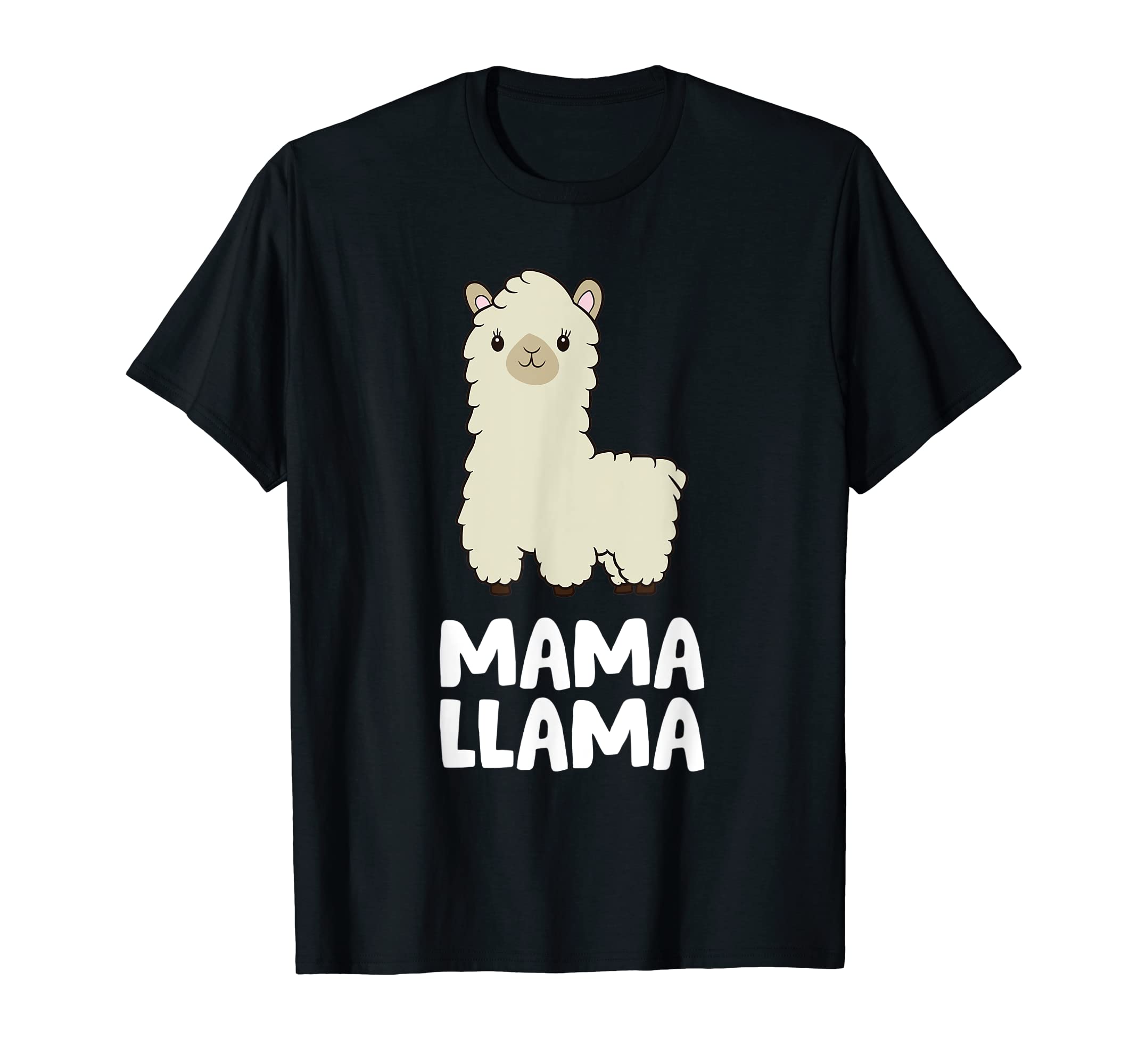 Llama Mama And Llama Papa GiftsWomen Llama Mom Mama Llama T-Shirt