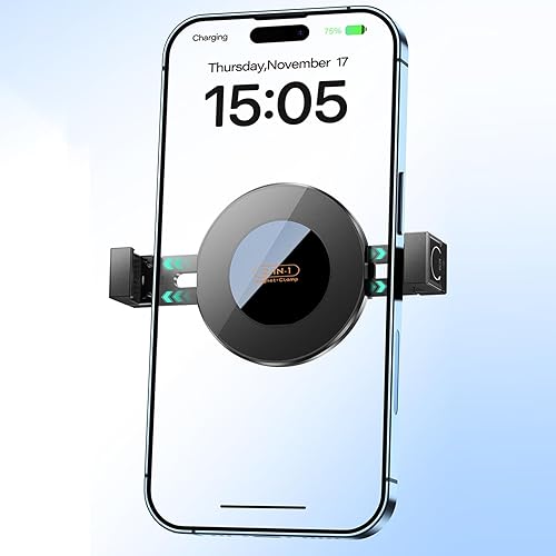 Miniatura 9 de Smartphone Mount Adapter with 17mm Ball Head for Phone 17 16 Mount Holder Cellphone Clamp Stand Phone Holder for Car Dashboard Tripod