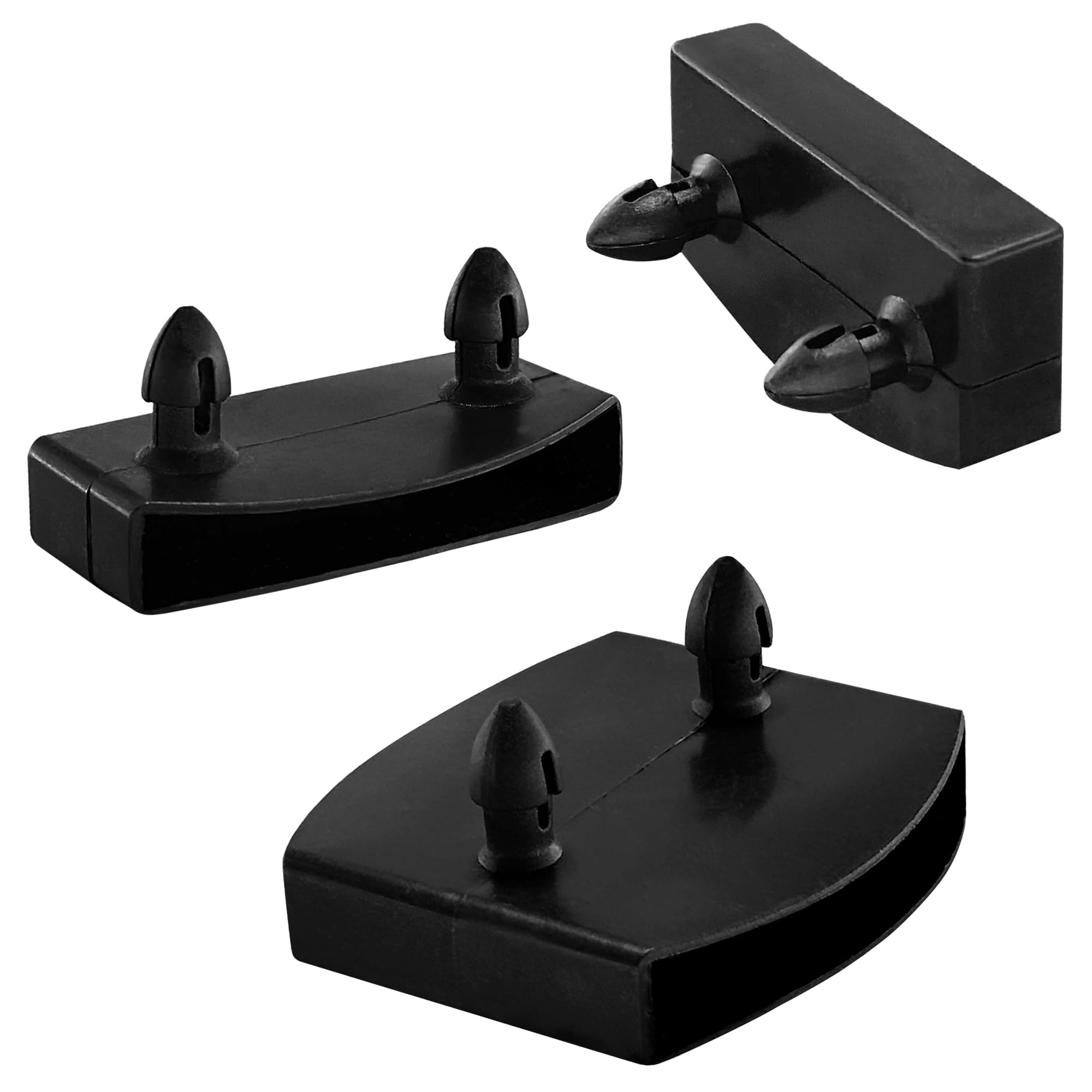 DDHOMIN 45 PCS Bed Slat Cap Sets,55mm Bed Slat Holders, Black