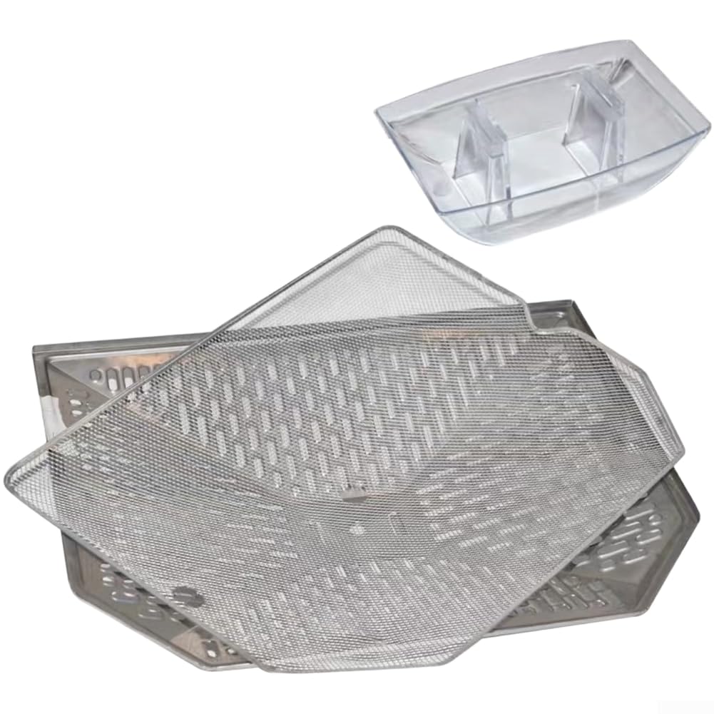 GLOBALHUT para Filtro Antigrasa Malla Doble con Recogedor Aceite para