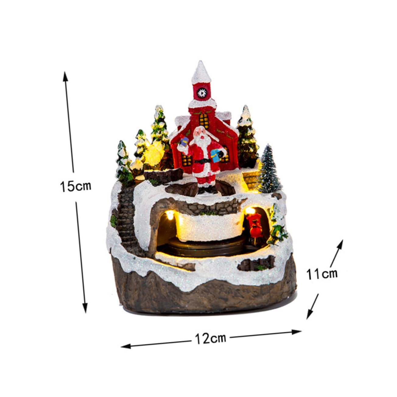 Cabilock 3 Piezas De Adornos Navideños para Casa De Música Adornos Navideños Transparentes De Alambre De Navidad Luces Navideñas Decoración Navideña para Mesa De Vacaciones Casa De