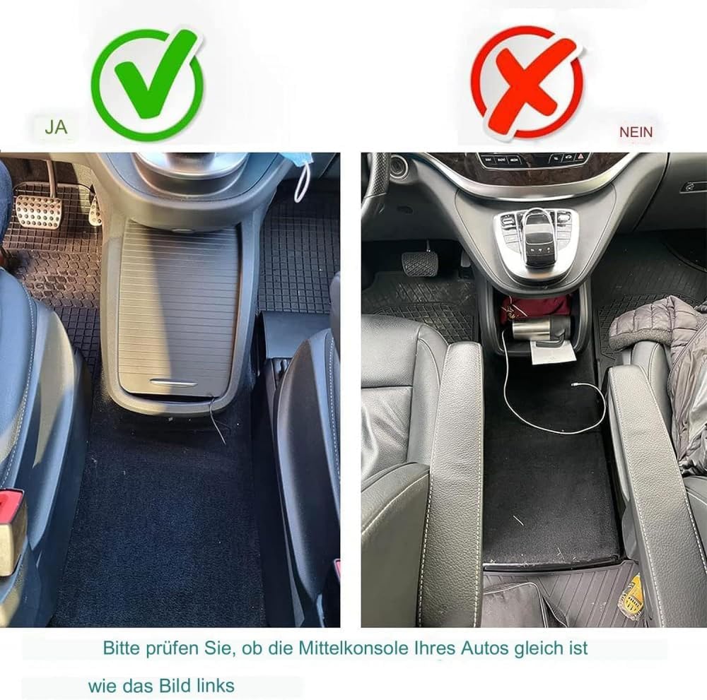 Caja de almacenamiento para reposabrazos con cargador USB e iluminación LED para organización de consola de coche