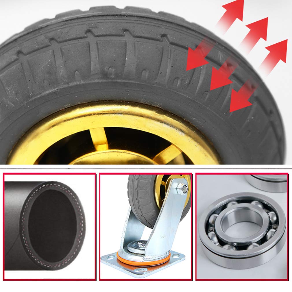 Ruote girevoli resistenti, capacità di carico singola ruota 500 kg, ideali per carrelli, ponteggi e carrelli pianali