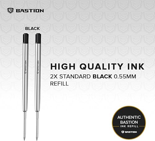 Miniatura 6 de BASTION Recambio de bolígrafo premium, tinta profundamente pigmentada para todos los bolígrafos Bolt Action, recarga de tinta estándar con punta