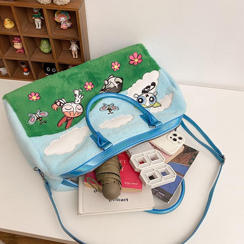 Y2K Fashion Handbag for Women, Crossbody Bag Aesthetic Grunge Shoulder Handbags Coquette Cutecore Sling Purse Kawaii (green)3