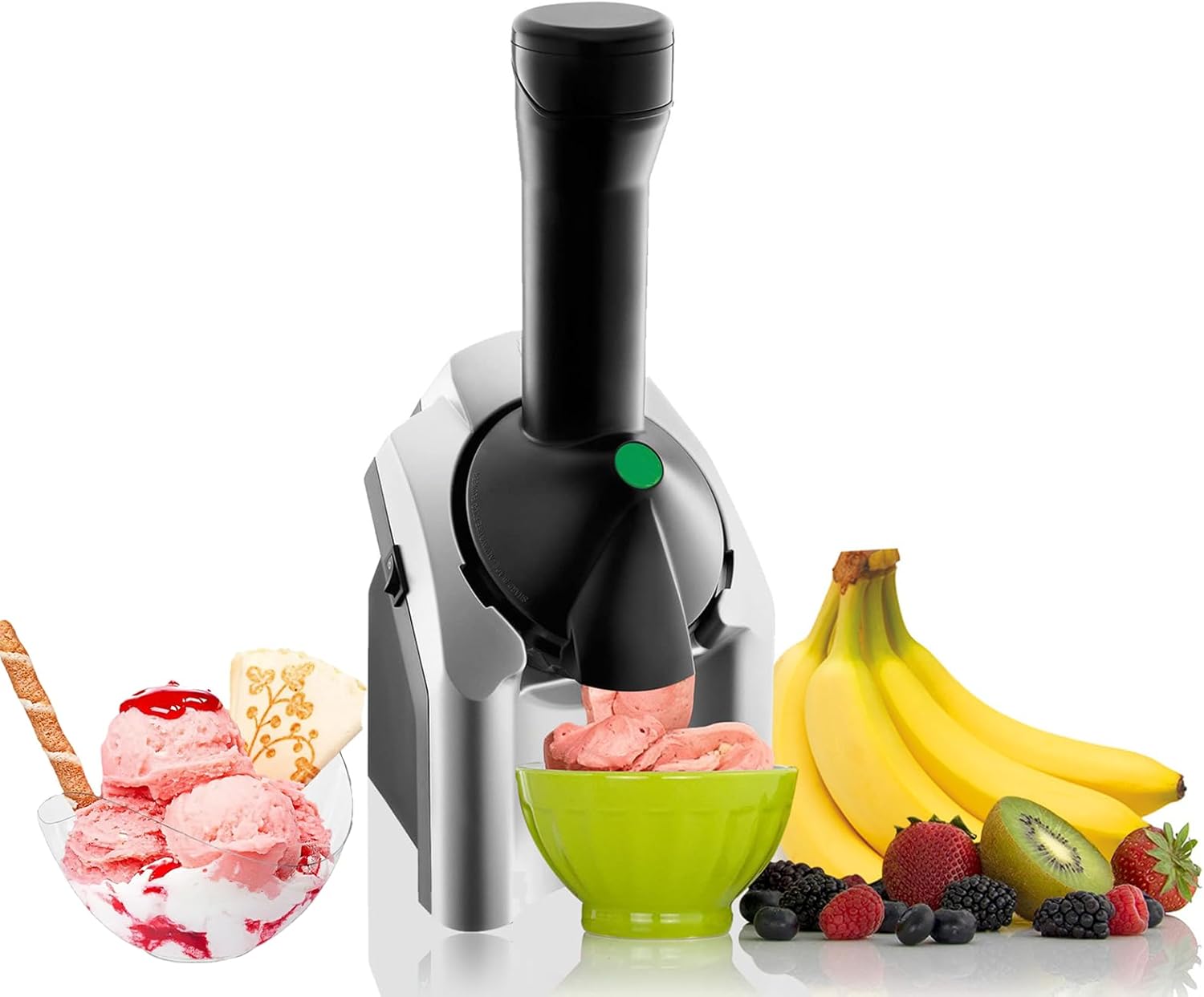 Frozen Dessert Maker,Sorbet Maker,Dairy Fruit Soft Serve is Vegan Alternative to Ice Cream,Soft