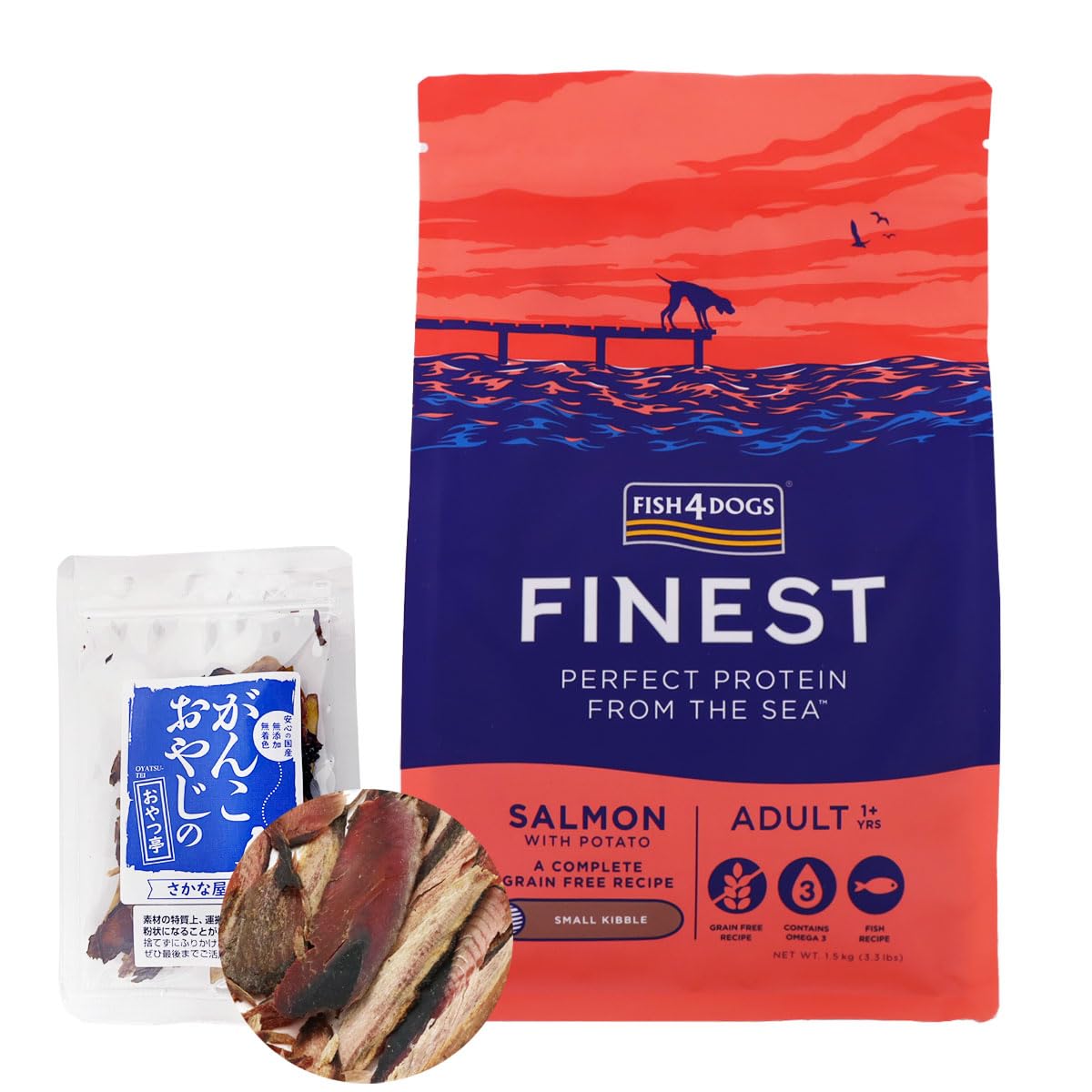 FISH4DOGS フィッシュ4 サーモン 小粒 15kg