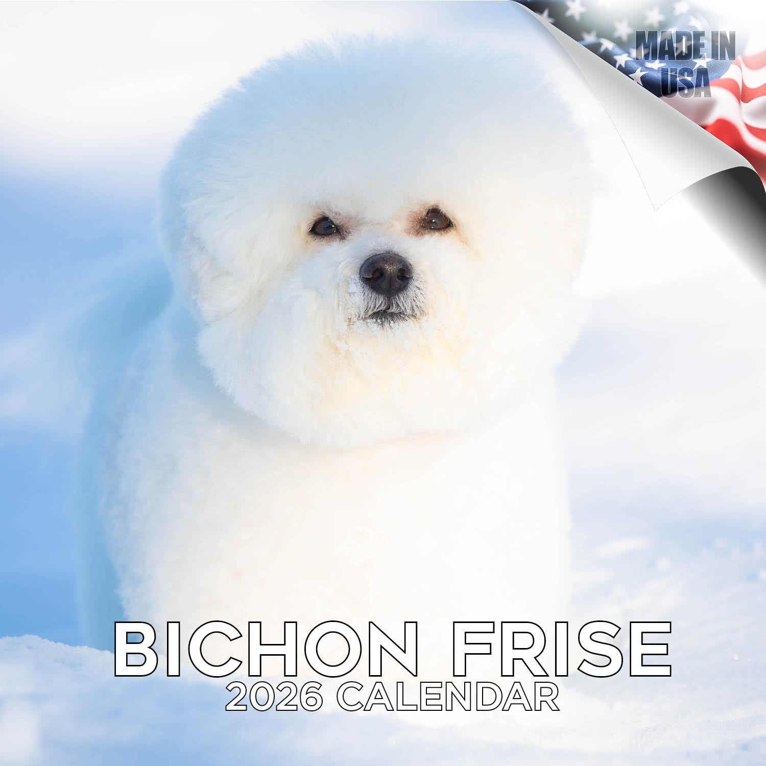 - Bichon Frise Calendar 2026 by MegaCalendars – Monthly Dog Breed Wall Calendar, Made in USA