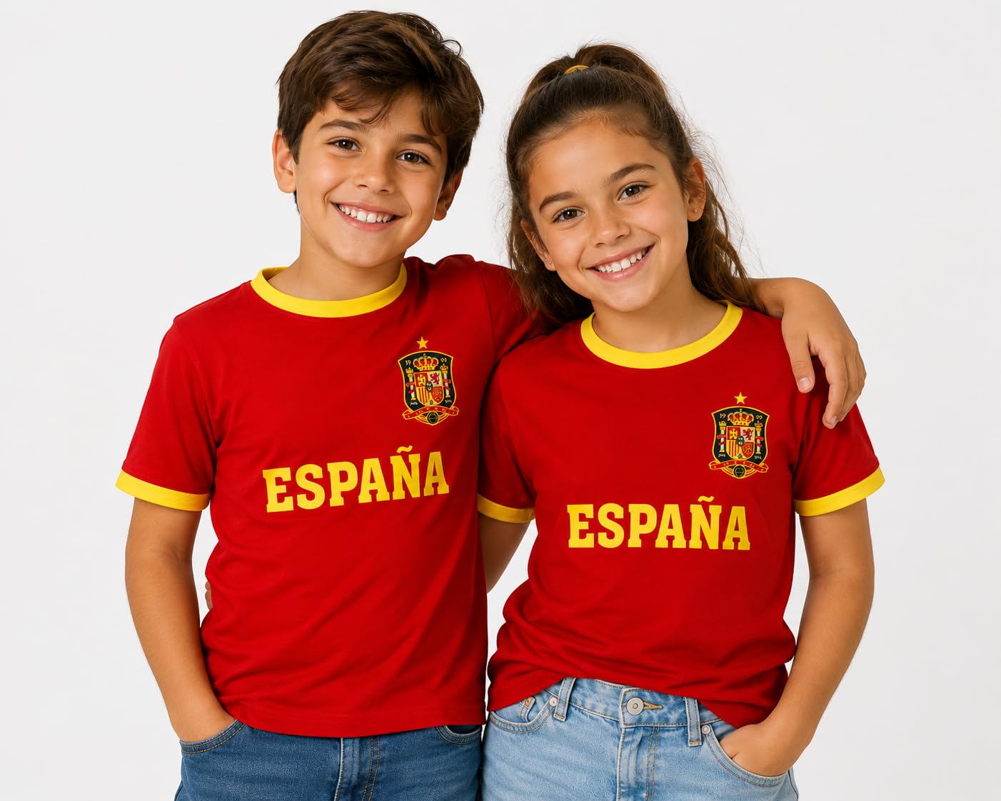 Genérico Camiseta Adulto ESPAÑA Unisex