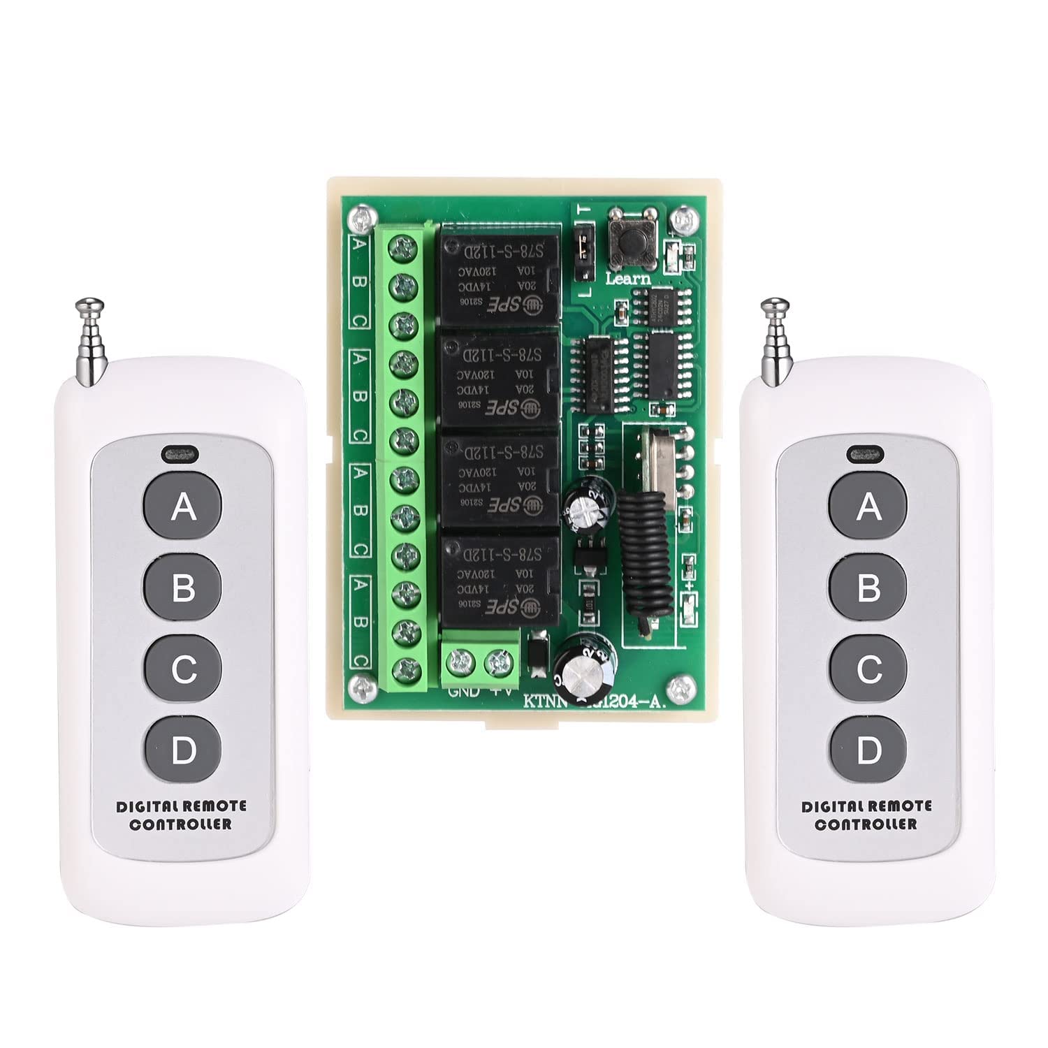 See full amazon price history chart for 433Mhz Wireless Switch DC12V 4CH Relay Receiver Module + 4botton RF Remote Control 433Mhz Transmitter for Garage Car Gate 433Mhz Wireless Switch DC12V 4CH Relay Receiver Module + 4botton RF Remote Control 433Mhz Transmitter for Garage Car Gate (B0BR2QTH9C) Amazon Price History, Amazon Price Tracker