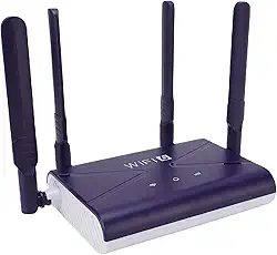 Luqeeg Roteador Sem Fio, Velocidades Rápidas de Internet WiFi6 4G 5G CPE LTE 300MBPS 4 Antenas Roteador de Internet Sem Fio com Slot para Cartão SIM para Telefone Laptop PC