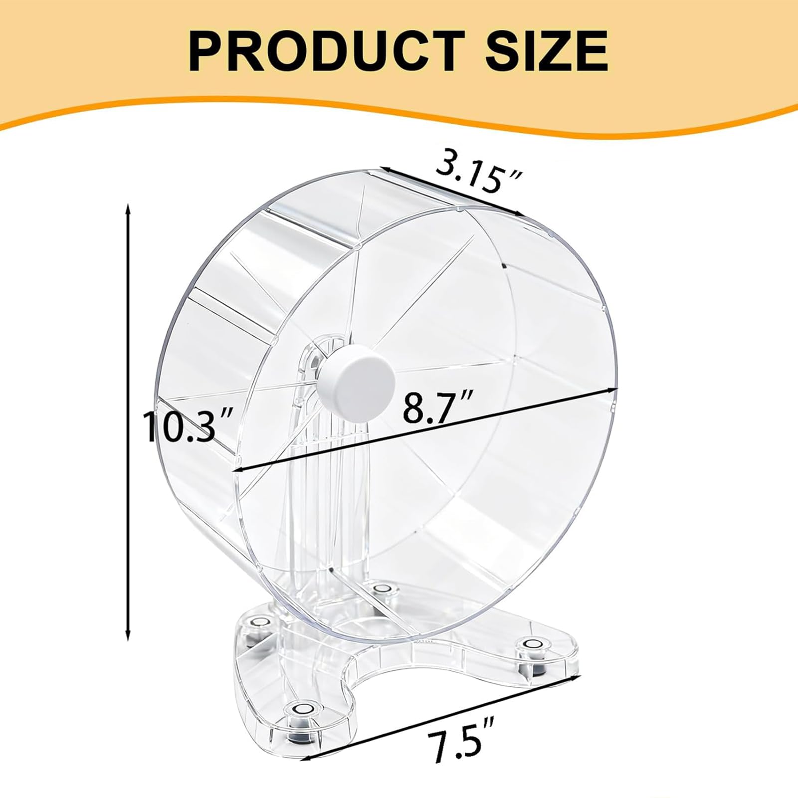 GOLDEAL 4.7 Inches Silent Hamster Wheel, Hamster Toys for Hamster C