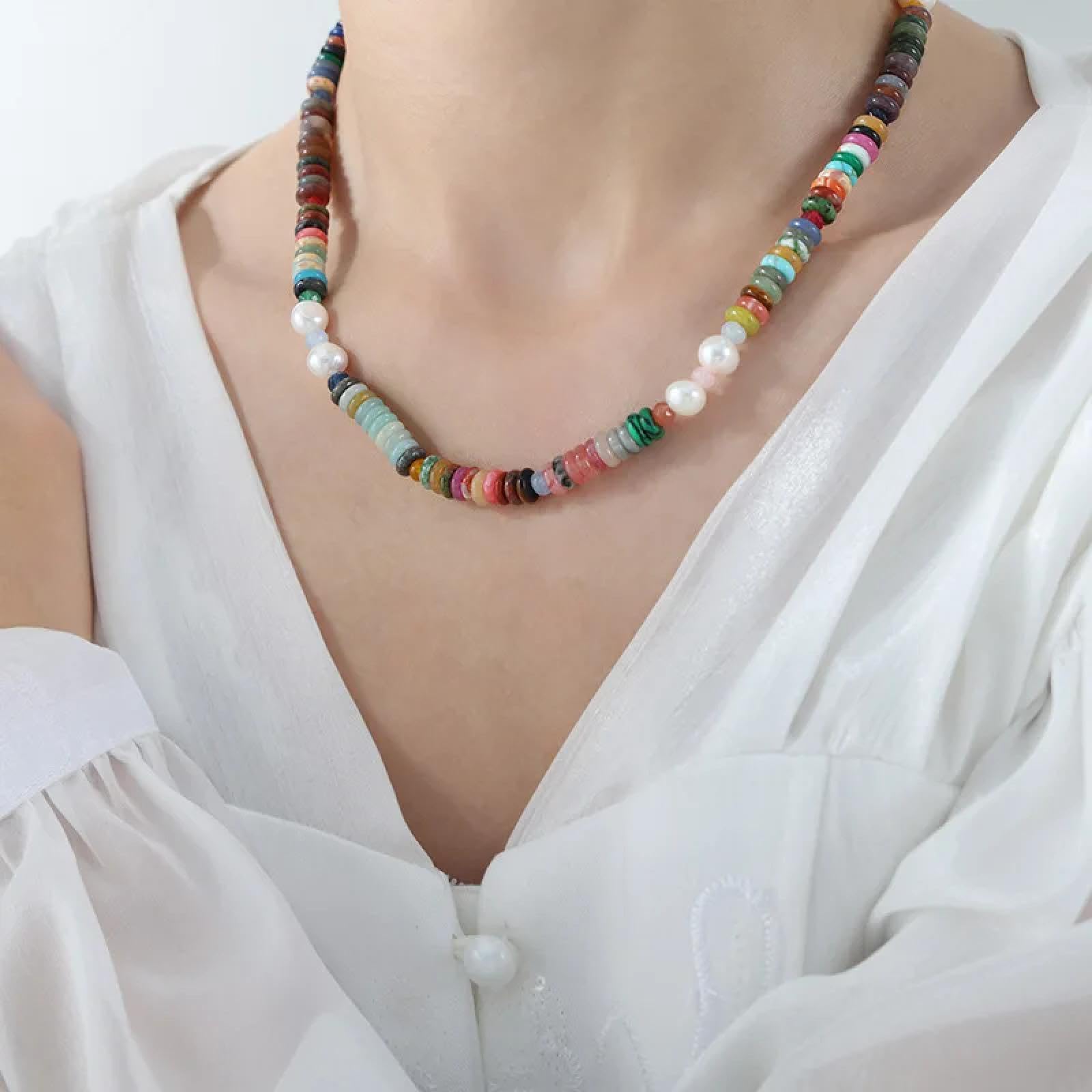 SiVaji Halskette Ketten Schmuck Herren Frauen Anhänger Necklacehalskette Für Frauen Perlenkette Böhmische Accessoires