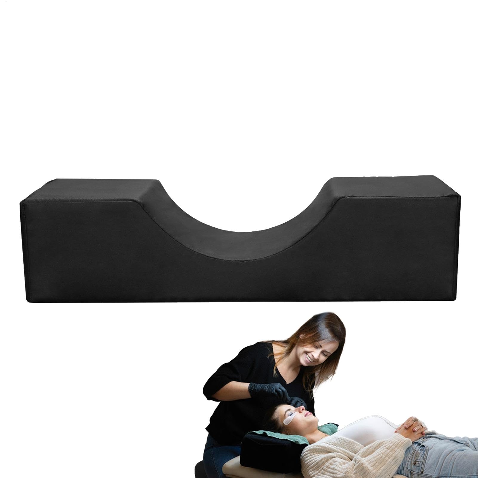 Oreiller d'extension de cils ergonomique en mousse pour salon de beauté et spa