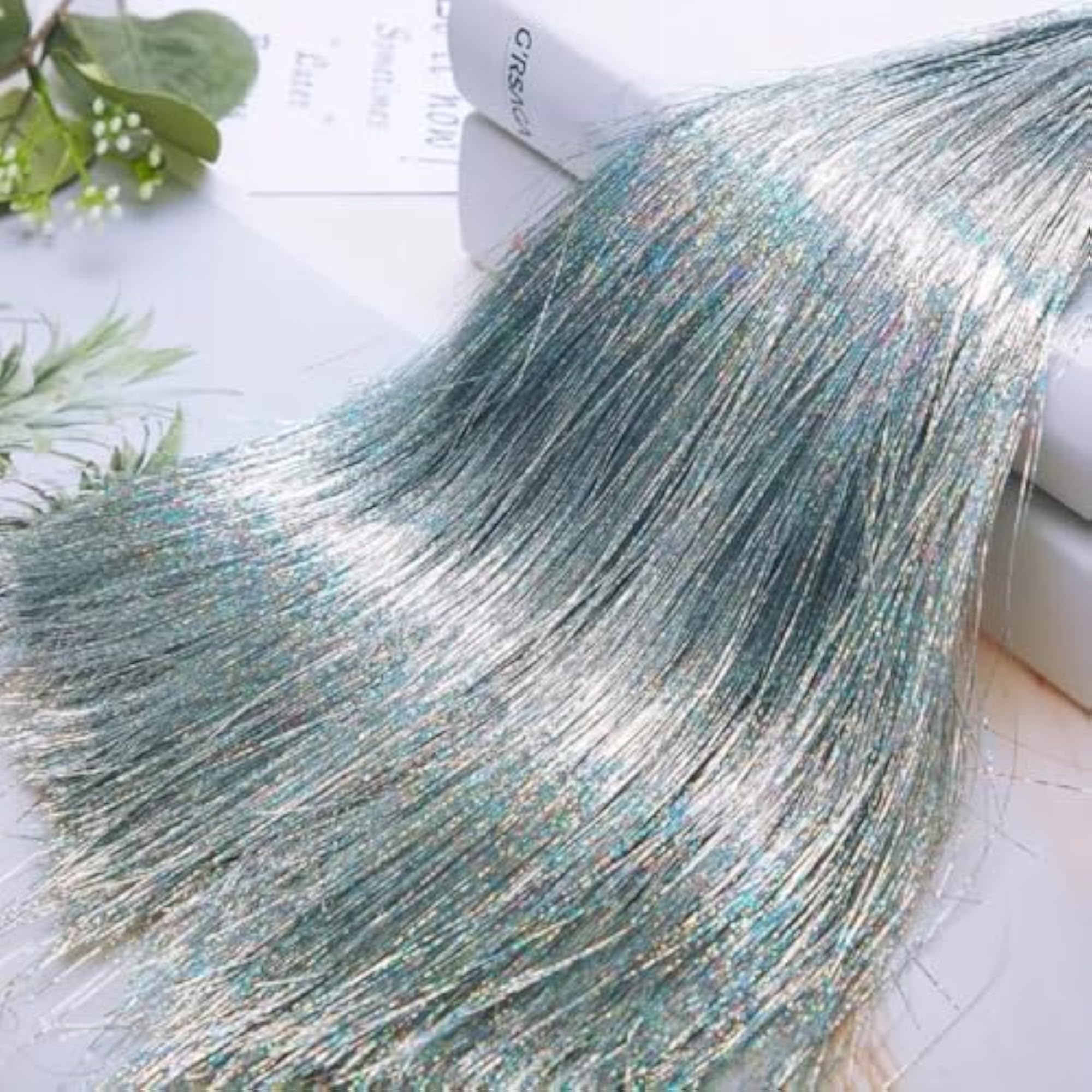 4pcs 6-Teeth U-Shape Snap Clips Hair Tinsel with Tools