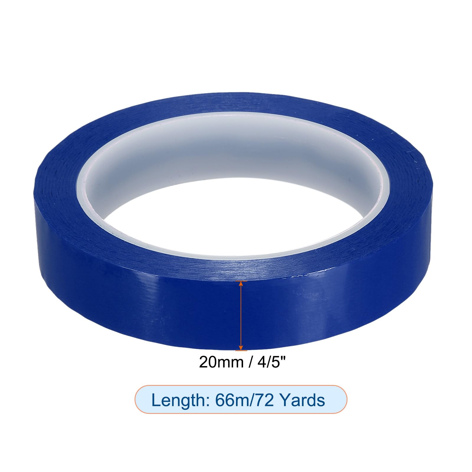 PATIKIL Whiteboard Tape 20mm 4/5", Thin Dry Erase Tape for Graphic Chart Marking DIY Art Blue, 72 Yards x 4/5" - Image 2