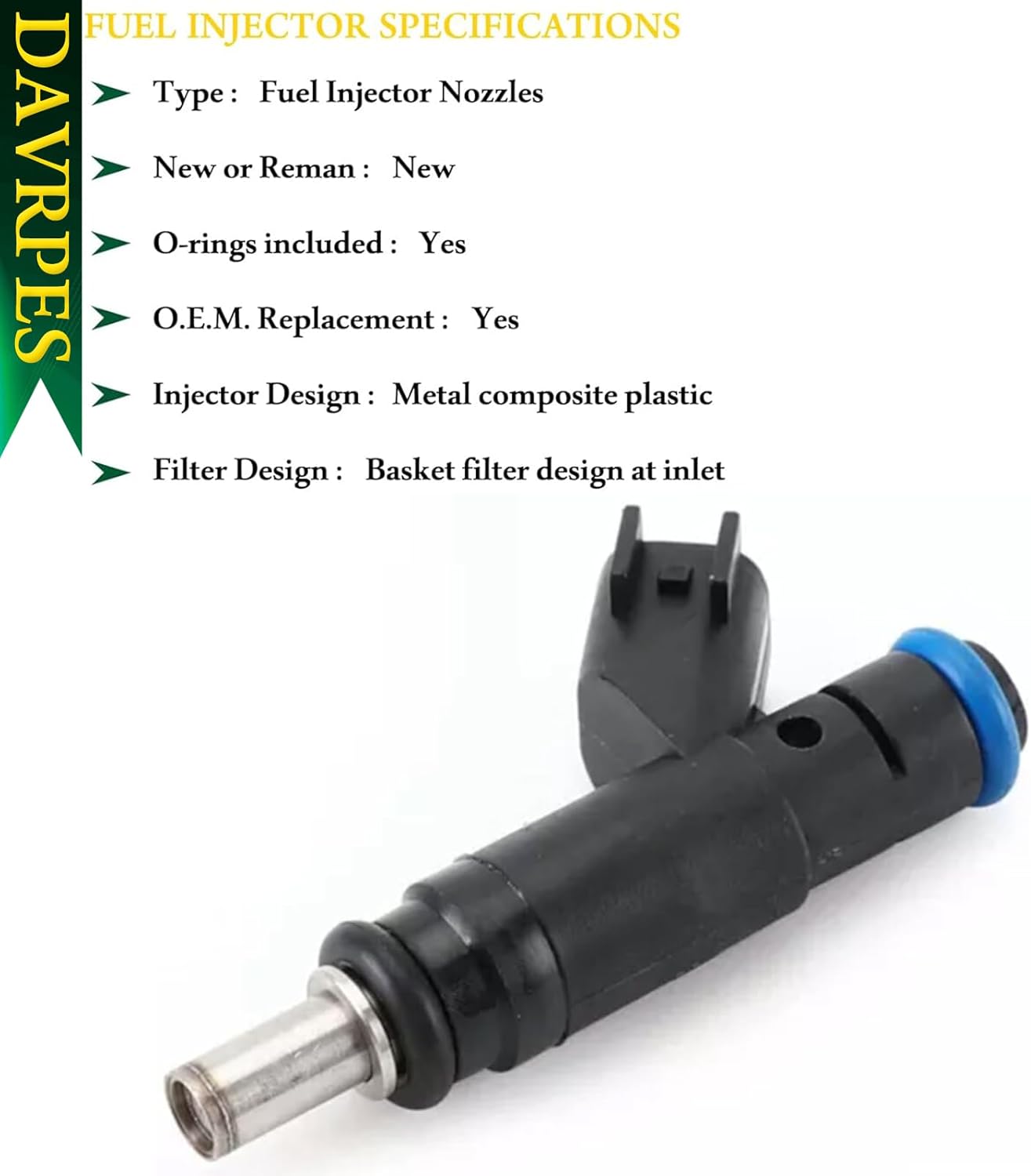 8PCS 04591851AA Fuel Injectors Nozzle For Chrysler 300 Aspen, for Dakota Durango Ram 1500 Charger Magnum, for Commander Grand Cherokee, for Ram 1500 Dakota 4.7L 5.7L Replace#812-11132｜FJ731