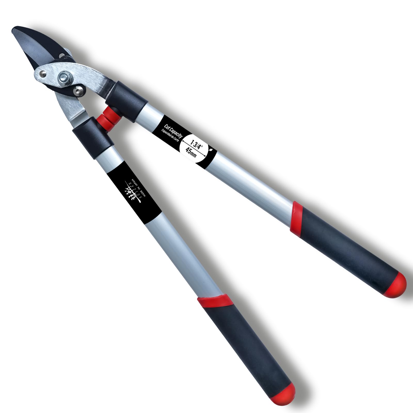 SUIZAN Bypass Hand Loppers 640mm - Professional Japanese Branch Cutter Lightweight Compact Tree Trimmer Gardening Tools