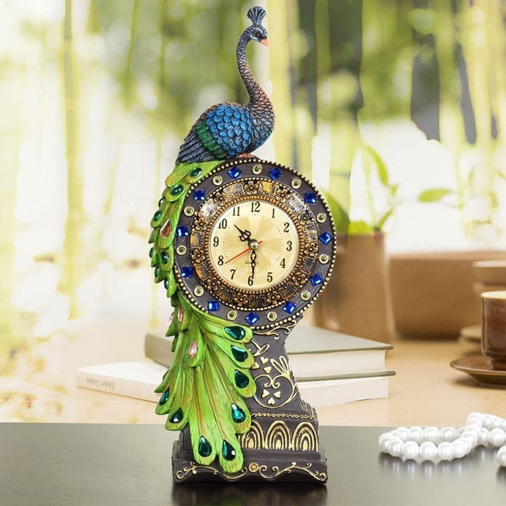 Hermle Table Clock, Wood, Oak Light, 30cm x 21cm x 14cm