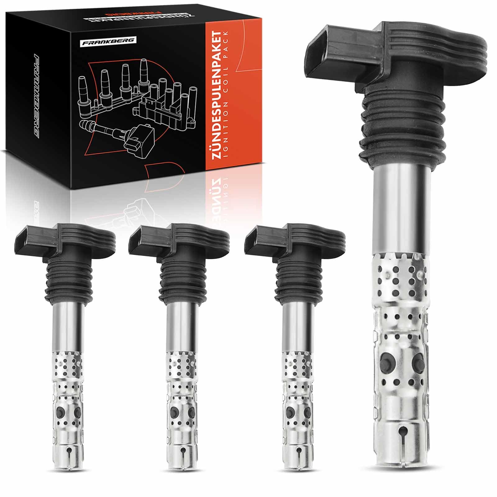 Frankberg 4 bobinas de encendido 06B905115D | Compatible con: Golf IV Variante 1J5, Nuevo Beetle 1C1 9C1, P.a.s.s.a.t 3B3, Nuevo Beetle Cabriolet 1Y7