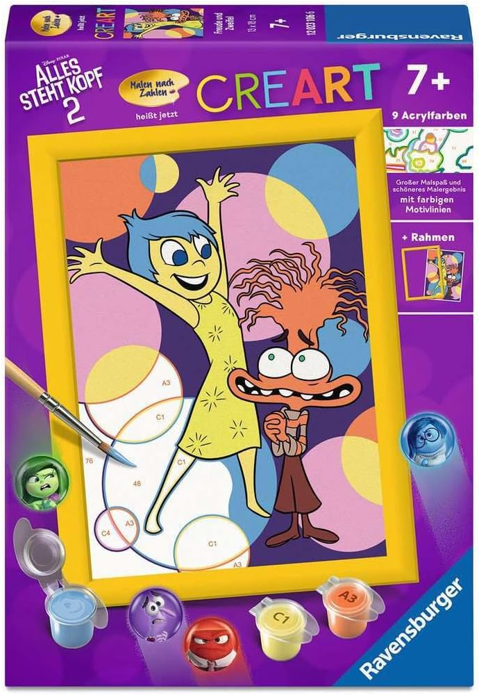 Ravensburger CreArt 12023106 Painting by Numbers - Joy and Doubt - Children from 7 Years