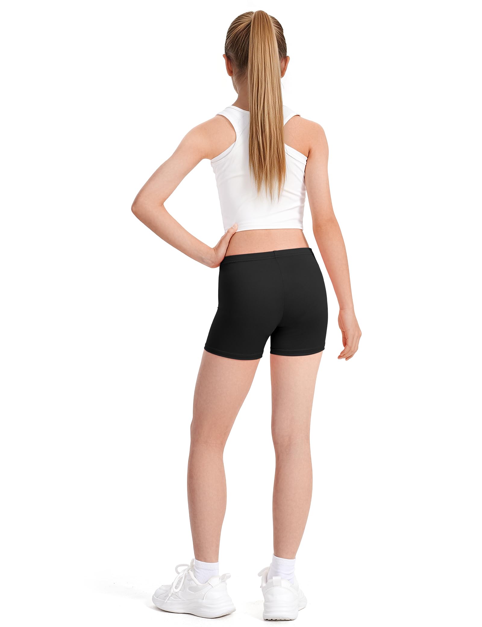 Auranso 6er Set Short Mädchen Kinder Radlerhose Kurze Leggings für Mädchen 2-10 Jahre