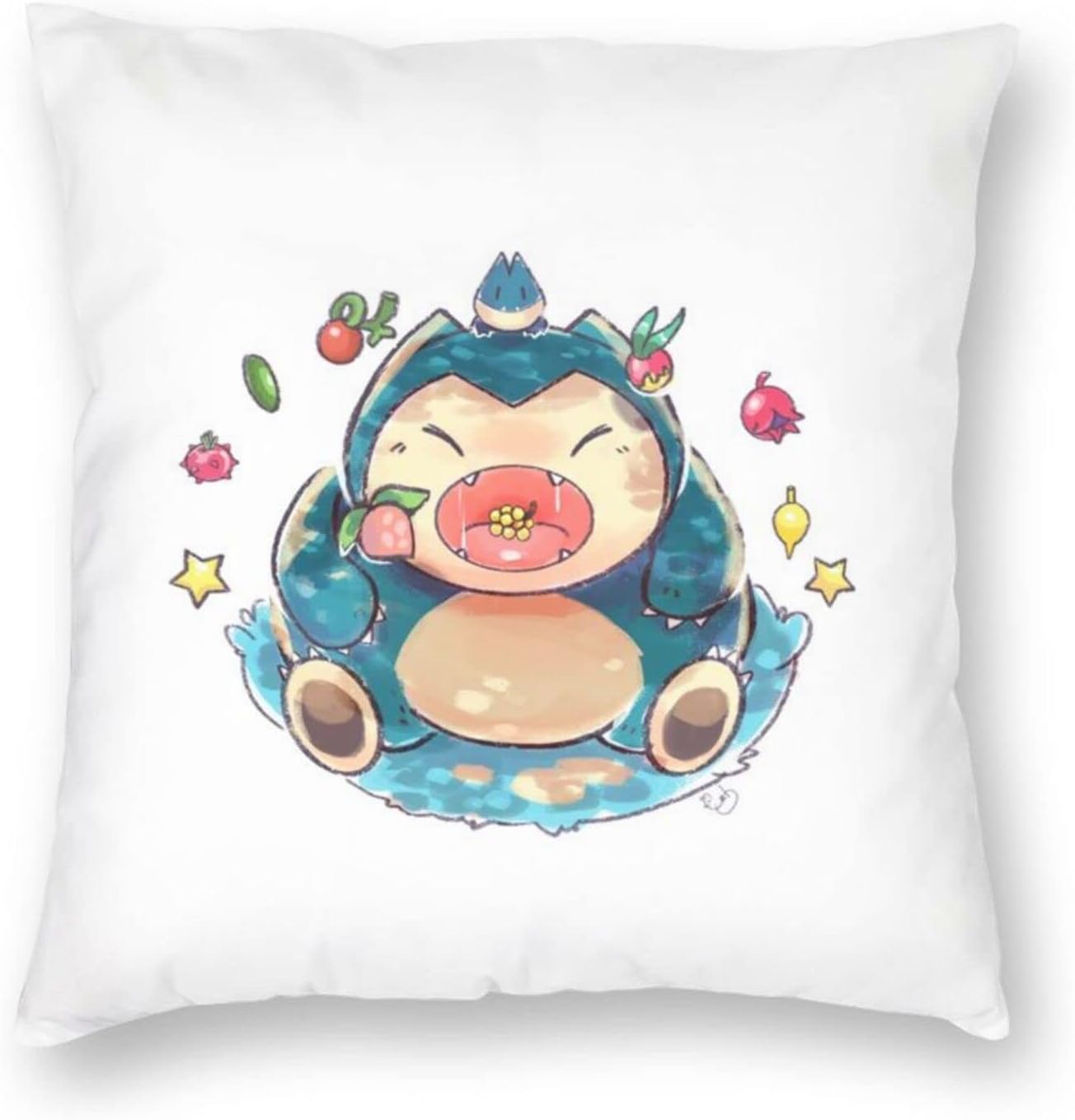 カビゴン クッションカバー 枕カバー 抱き枕カバー 座布団カバー ひんやり Mayhom 部屋雑貨 ソファー 車用 かわいい アニメ 柔らかい インテリア おしゃれ キャラクター 正方形 時間指定不可 背当て ベッド