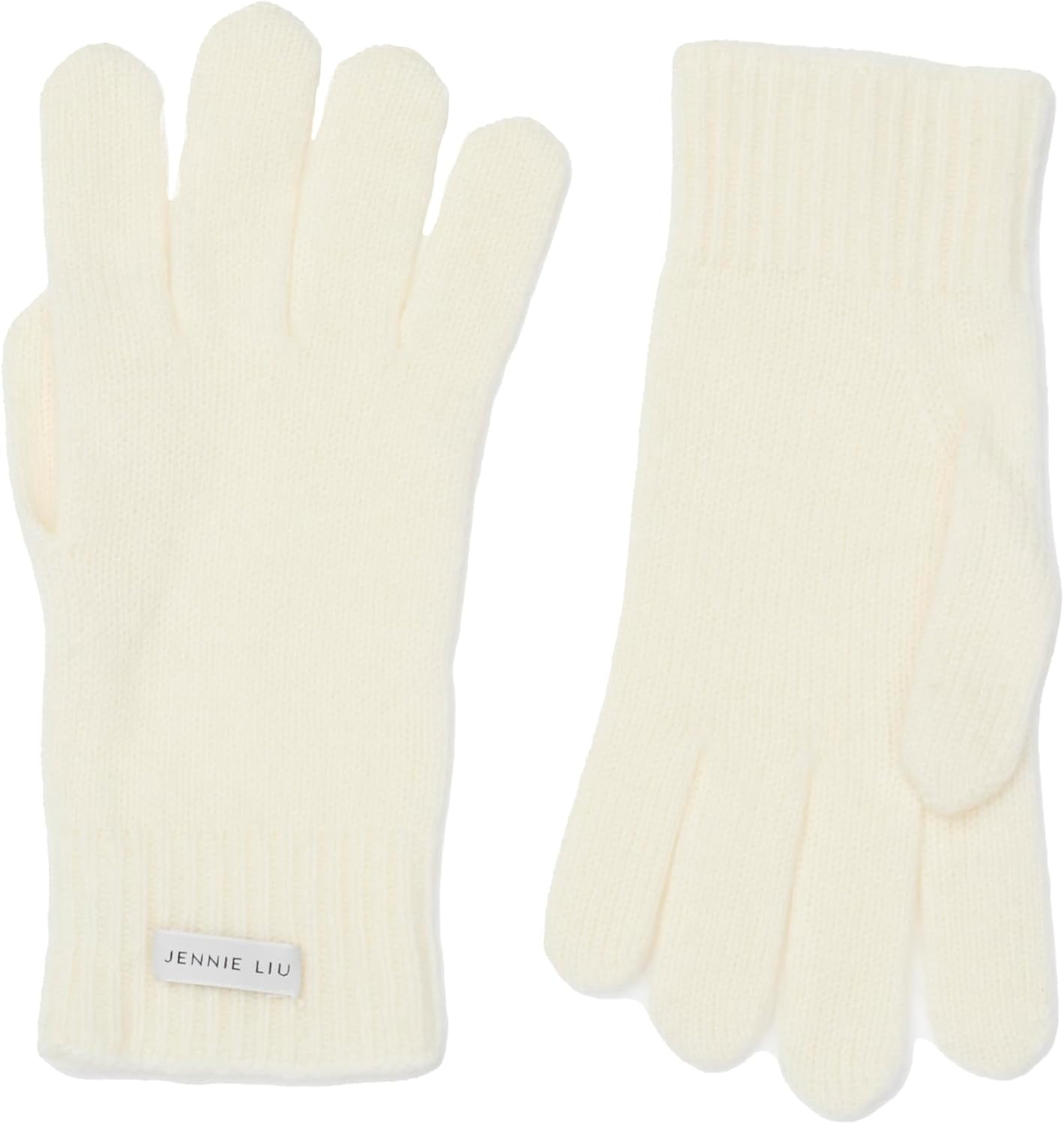 JENNIE LIU 100% Cashmere Knitted Gloves