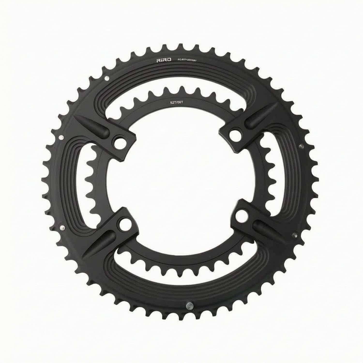 Cutout Design Road Bike Chainring CNC-Machined 110 BCD Chainring Lightweight Aluminum Alloy, 52-36t-image-14