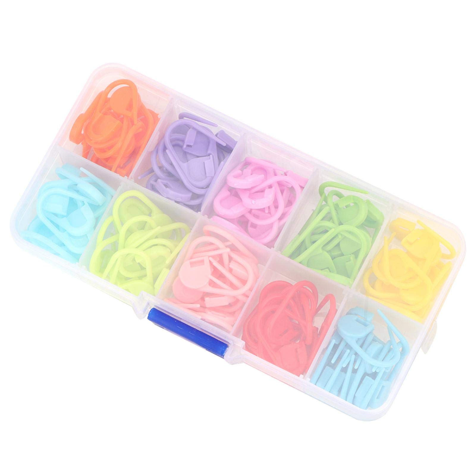 120-Piece Colorful Knitting Stitch Markers - Plastic Safety Pin Markers For Crochet & Weaving Projects