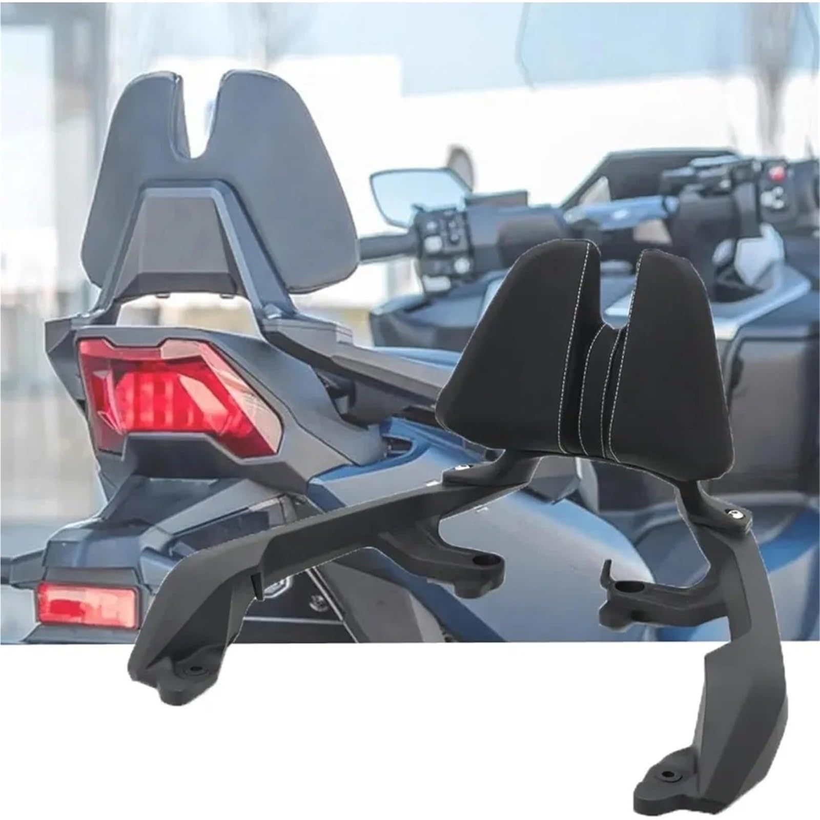 Sissy Bar Amovible Coussinet de Dossier Coussin de Dossier de siège Passager pour Moto Honda Forza 750 XADV 750 X-ADV 750 NC750 2021-2024