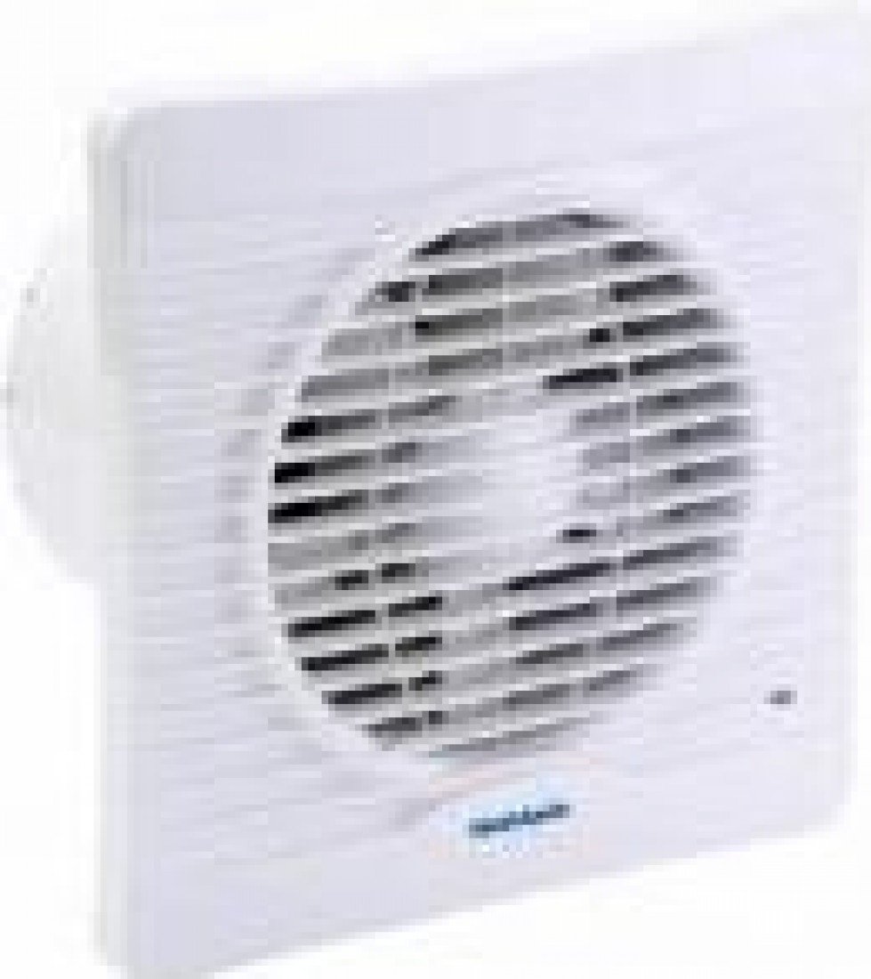 Vent Axia 454060B Silhouette 150XT Kitchen/Utility/Large Bathroom Extractor Fan with Run On Timer for 6"/150mm ducting