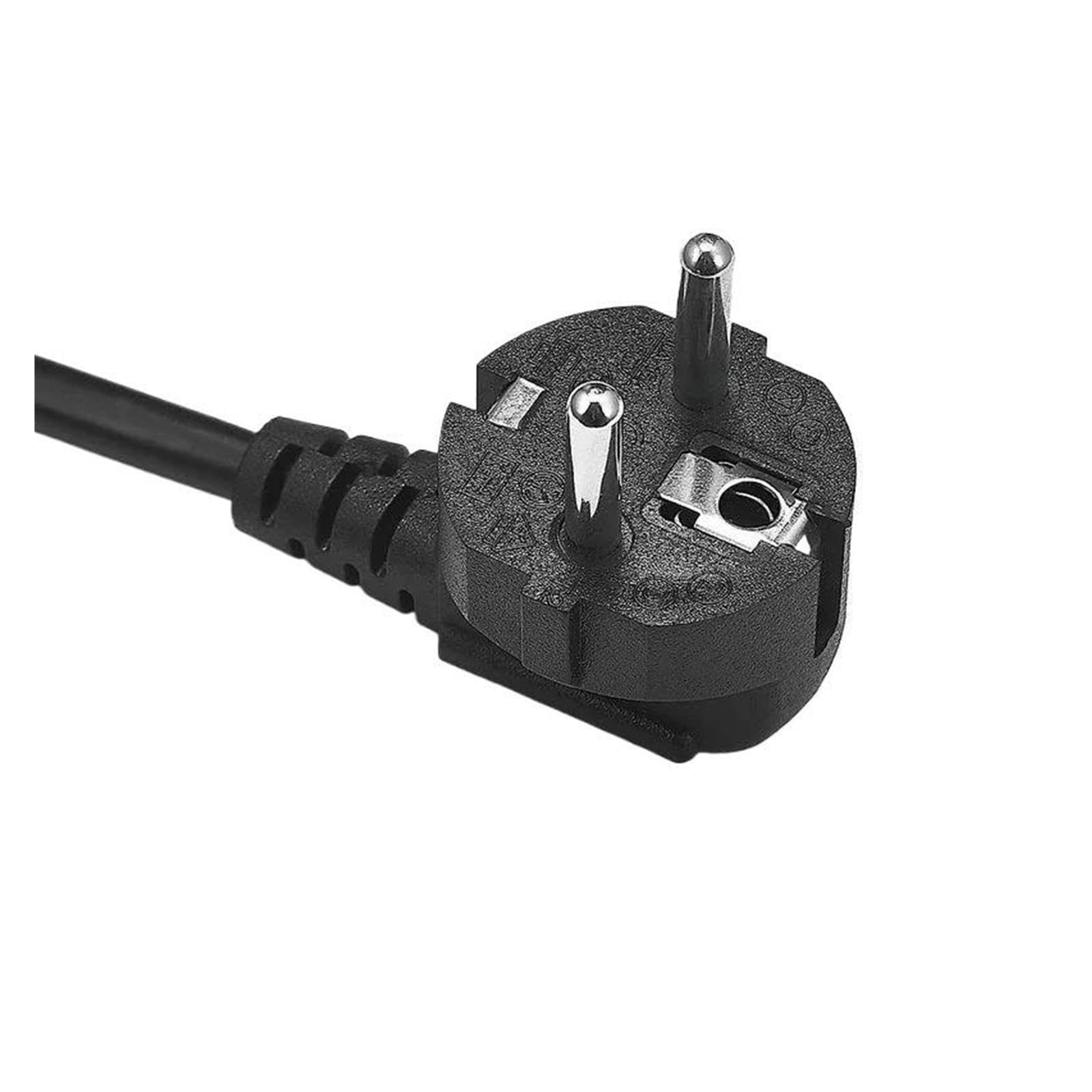 Cable de energía UE 0,5/1,2/1,5/3/5m Cable de extensión IEC 320 C5 Cable de extensión de Fuente de alimentación for portátil, TV, Impresora(3 Meters)