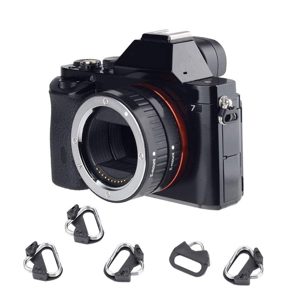 Mugast Default 5Pcs Alloy Split Ring Triangle Rings Hook For Camera Shoulder Strap Triangular Camera Strap Rings For Mirrorless Camera