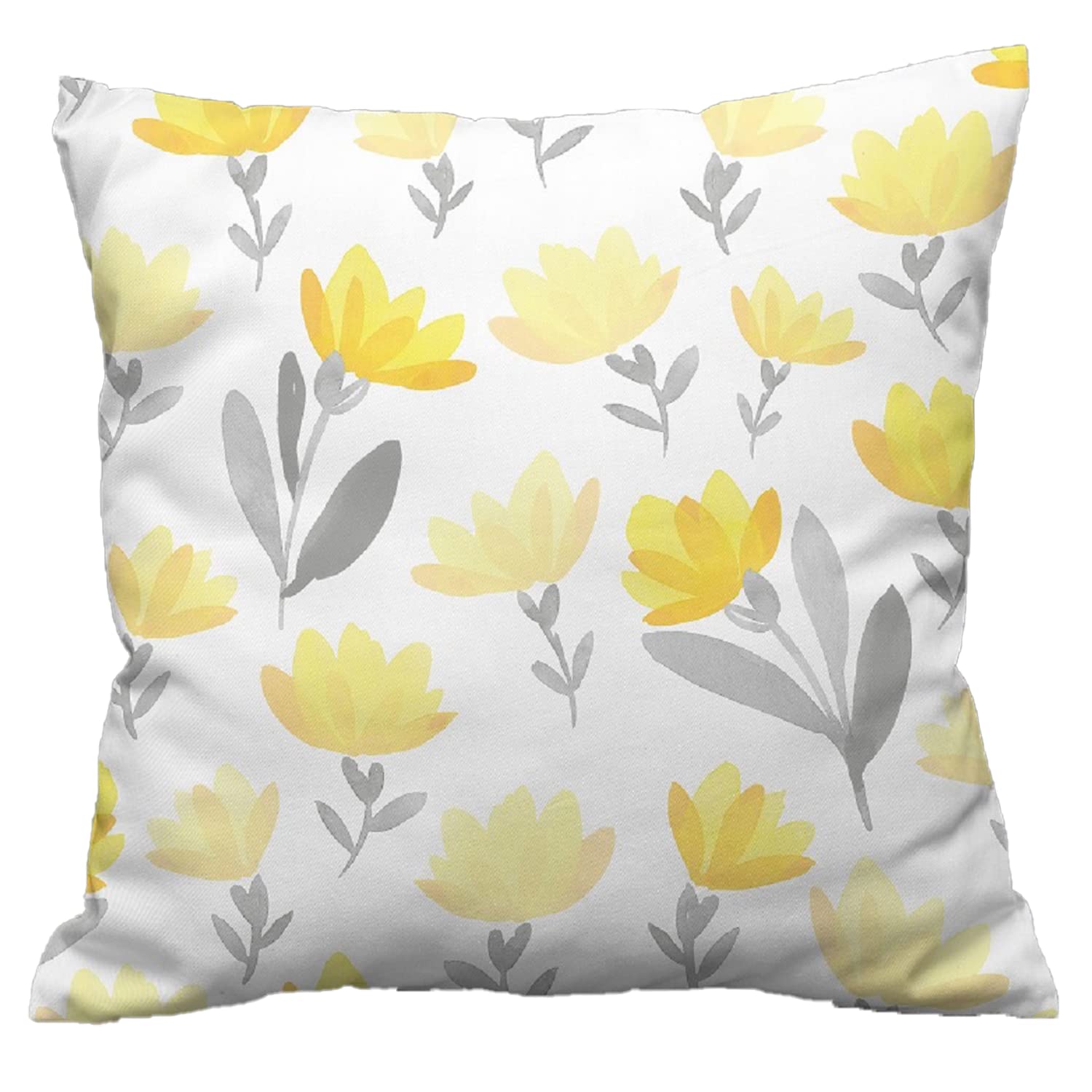 NightComfort 100% Cotton Cushion Cover Luxury Designer Indoor & Outdoor use - Grunge Birds - Ideal For Sofas, Living Room, Bedroom, Rattan Garden Furniture Sets, Chairs, Benches (45x45cm) - Pack of 2 — image 1